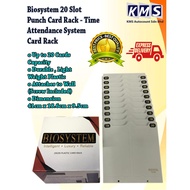 Biosystem 20 Slot Punch Card Rack - Time Attendance System Card Rack