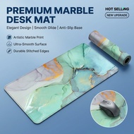 Desk Mat Mouse Pad 80x30cm Big Marble No Slip Easy Clean for Office Home WFH Gaming Desk Study Gamer