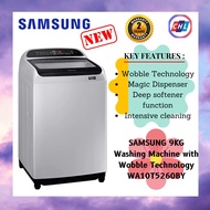 SAMSUNG(20YEARS MOTOR WARRANTY) 10KG Washing Machine with Wobble Technology WA10T5260BY