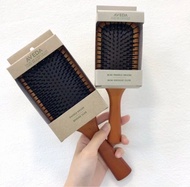 [現貨] AVEDA Wooden Paddle Brush 木質氣墊梳 按摩梳 防靜電捲髮梳 木梳長髮梳子大齒 防脫髮 氣墊梳
