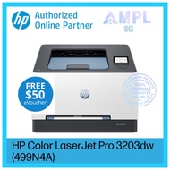 HP Color LaserJet Pro 3203dw | Free $50eCapitaVouchers | Print only, Wireless | Automatic duplex pri