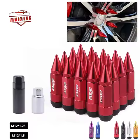 Cheap RAYS Racing Composite Nuts Anti Theft Steel Head Alloy Aluminum Lock Wheel Lug Nut Bolt With S