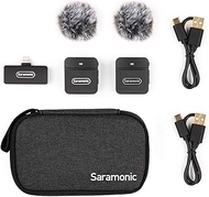 Saramonic Blink100 B4 Wireless Lavalier Microphone for iPhone Smartphone, 10h Battery, 164ft Transmi