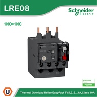 Schneider Thermal โอเวอร์โหลดรีเลย์ EasyPact TVS 2.5...4 A - class 10A รหัส LRE08 สั่งซื้อได้ที่ร้าน