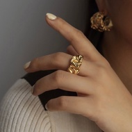 Ark.co - Lava Textured Ring | Edgy statement ring