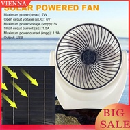 Solar Panel Fan Portable Solar Fan with USB Solar Powered Camping Fan Solar Charger Outdoor Fan for 