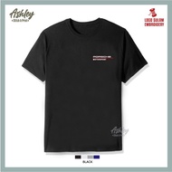 T Shirt Round Neck Sulam Porsche Motorsport Performance 911 Carrera Cayman Cayenne Baju Lelaki Cotto
