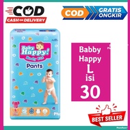 pempes pempers baby happy L 30  Pampers murah promo gratis ongkir / (Gratis ongkir) Baby Happy popok pants ukuran L 30  | pempers baby happy l | pempers | pempes murah | pempes1pak | pampers promo | pamp