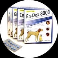 En Dex 8000/4000/12000 exp 2027 Heart worm mange tick & flea(cat & dog)cacing kutu kurap cat and dog