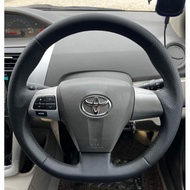 Toyota Vios NCP93 Dugong Wish Sepet Leather Car Steering Cover Wrap Jahit Steering Self DIY Sewing