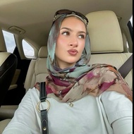 BK87YT Pashmina Cotton Viscose Watercolor 180x75 Printed