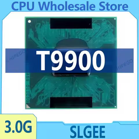 Core 2 Duo T9900 SLGEE CPU Laptop Processor 3.0 GHz Dual Core Dual Thread 6M 35W Socket P