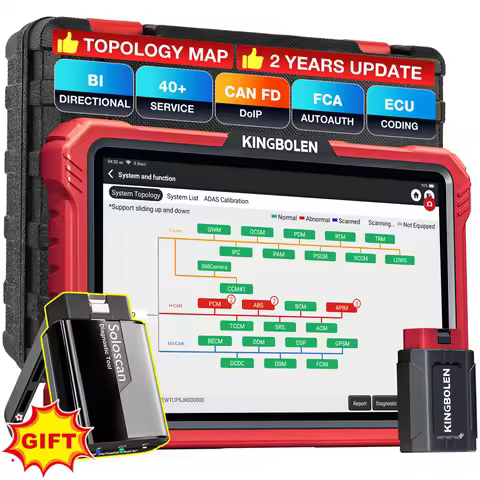KINGBOLEN K10 PRO K10 ELITE with Topology Map OBD2 CAR Diagnostic Tools ECU Coding 40+ Reset CAN FD 