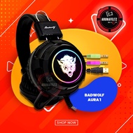 Aura RGB Gaming Headset Badwolf