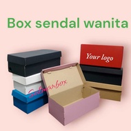 INNER BOX SANDAL/BOX PLAIN SANDALS FOR WOMEN SIZE 27X14X10 CM/BOX PLAIN SANDALS/DUS SANDALS CUSTOM S