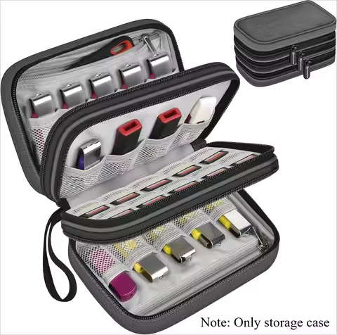 （CASE ONLY)USB Flash Drive Case Compatible with Sandisk/for SamData/for PNY/for Lexar Hard Drive, Po