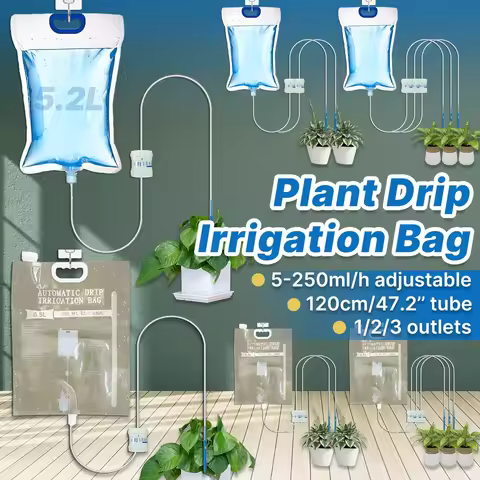 1pc 5.2L/6.5L Automatic Watering Device Plant Watering Bag Control Of Water Dripping Flow Water Bag 