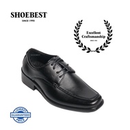 ShoeBest Black School Leather Shoes for Kids " Levi " 100-23