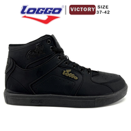 LoGGo Victory Boots High - Sepatu Sekolah Boots Hitam Piero99 Unisex - Sepatu Pria Tiger Hitam Boots