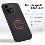 Casing for Oppo Reno 14 Pro 5G Global Reno 14Pro Magnetic Tech Fabric Case Shockproof Back Cover