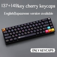 GMK Mictlán black personalized keycaps Mictlan Keycap Cherry Profile 75 percent set  PBT keycap Set for cherry mx  mechanical keyboard 7U space