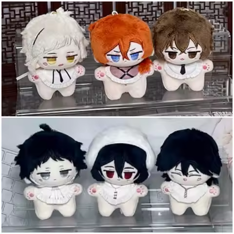 Bungou Stray Dogs Plush Toys Pendant Keychain Nakahara Chuuya Dazai Osamu Dostoevsk Edogawa Rampo Na