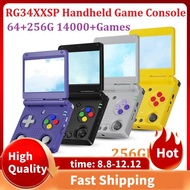 RG34XXSP Retro Game Console Linux 64Bit 3.4 Inch 64+256G 14000+Games Handheld Game Console Supports 