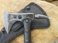 SD11 ขวานเดินป่า FBIQQ / ขวานปีนเขา + พร้อมซอง / ขวานพกพา/ ขวานตั้งแคมป์ ยาว39ซม. หนัก550กรัม แข็ง5