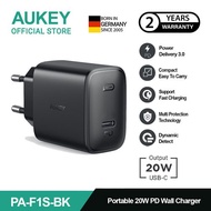 AUKEY Charger Type C 20W PA-F1S-BK PD 3.0 Fast Charging