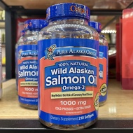 Viên Uống Dầu Fish oil Pure Alaska Omega Wild Alaskan Salmon Oil 1000mg Hộp 210 Viên Hàng Nhập Mỹ Gi