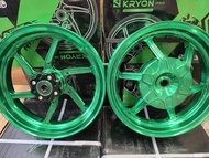 ล้อแม็ก 12นิ้ว CNC LEAD-125 /4 V.หน้า 2.50x12 หลัง 2.75x12 ขอบ12 ล้อแม็ค คู่ LEAD125 เลือกสีได้