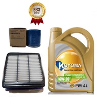 KIA FORTE ,HYUNDAI i30 2008y ELANTRA HD 08y AVANTE X20  OIL FILTER+ AIR FILTER+ KOYOMA 0W20 FULLY SY