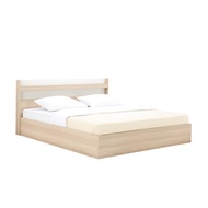 Furinbox เตียงนอน รุ่น CHAMP ขนาด 6 ฟุต - สีไลท์ วู้ด/ขาว