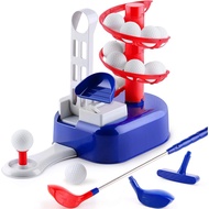 iPlay, iLearn Kids Blue Golf Toy Set W/Left & Right Club Head, Boy Outdoor Sport Toy Age 3-5, Toddle