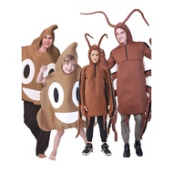 halloween halloween costume kids Halloween Costume COS Costume Cockroach Clothes Poop Costume Adult 