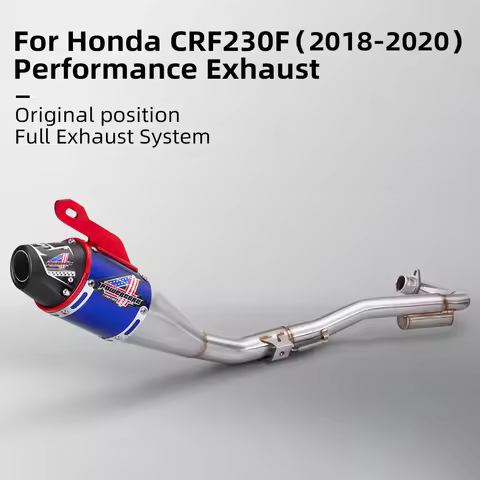 Motorcycle Exhaust Full set System For CRF230 CRF230f Complete Exhaust Muffler Pipes Dirt Bike Stain