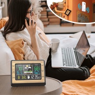 LIXADA Color Weather Monitor Wireless Data Transmission Weather Forecast Station 6 Level Weather For