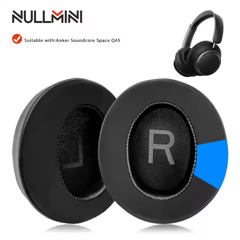 NullMini-Replacement Earpads for Anker Soundcore Space Q45 Headphones, Cooling Gel Ear Cushion, Earm