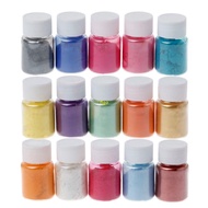 flgo 15 Colors Mica Powder Epoxy Resin Dye Pearl Pigment Natural Mica Mineral Powder