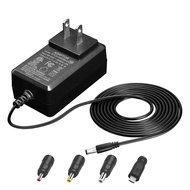 5V 3A/3000mA DC Universal Power Supply Adapter, 100-240V 50/60Hz AC to DC 15W Wall charger with 4 Ti