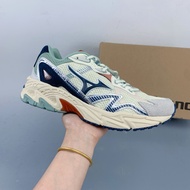 Mizuno Y2K retro beige blue sports casual running shoes