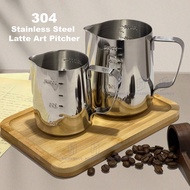 [350mL/600mL] - 304 Stainless Steel Latte Art Pitcher Milk Pitcher Frothing Cup Coffee Jug Coffee Pi