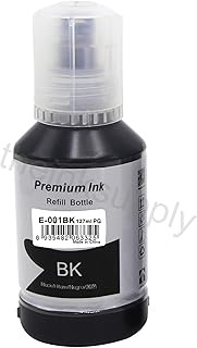 theinksupply Compatible with Epson 001 Printer Ink Bottle Refill for Epson Ecotank InkTank Printers L4150 L4160 L4260 L6160 L6190 L6290 - Jumbo(130ml),Black