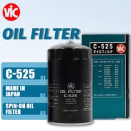 VIC Oil Filter C-525 For Forward Isuzu 6HE1, FSR34 N & FVM34 W (34ft) (6HK1-TCN) 6HL1