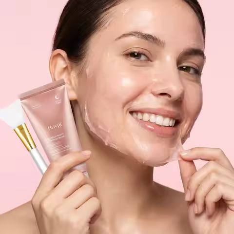 Collagen Overnight Wrapping Peel Off Facial Mask, Korean Collagen Night Wrapping Mask Deeply Hydrate