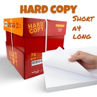 Retail: HARD COPY SHORT A4 LONG Bond Paper Bright White 70gsm Letter Legal 500 pcs Ream Colored Box