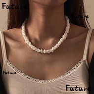FUTURE Hawaii Style Necklace, Shell Irregular Shape Shell Necklace, Simplicity Seashell Necklace