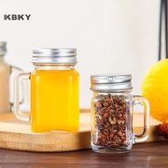 KBKY 1Pc 40ml Jam Honey Jar Portable Leakproof Coffee Milk Juice Bottle With Lid Home Party Bar Vodk