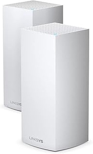 Linksys MX8400-AH Velop AX4200 Tri-Band Mesh WiFi 6 System with 3 Pin Plug for SG Use (Pack of 2)