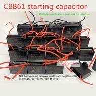 CBB61 450V 0.8UF 1UF 1.2UF 1.5UF 1.8UF 2UF 2.2UF 2.5UF 3UF 4UF 5UF-25UF Terminal Ceiling Fan Motor R